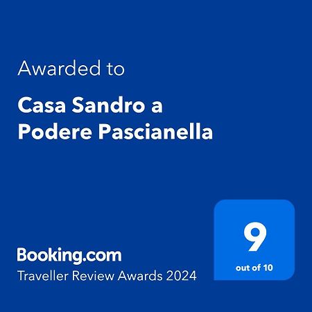 Casa Sandro A Podere Pascianella Villa Castelmuzio Екстериор снимка